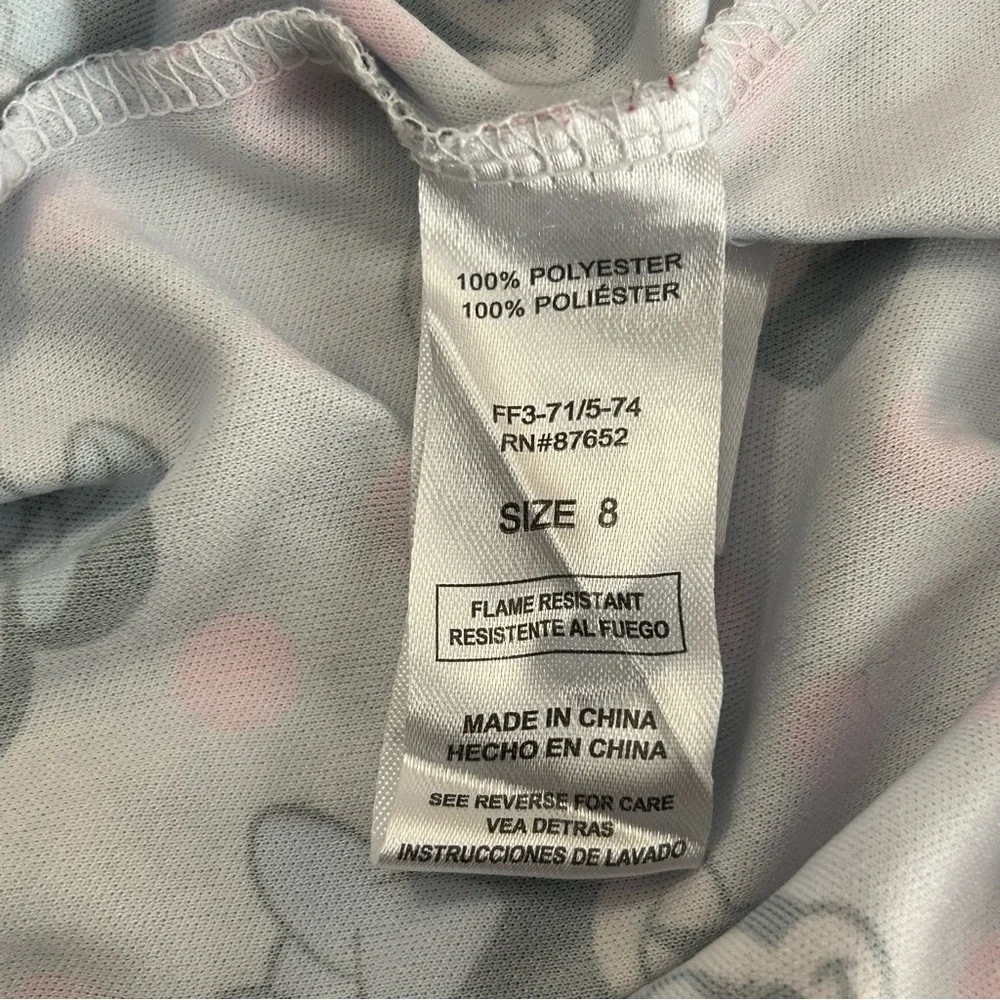 Disney Minnie Mouse Girls’ Long Sleeve Nightgown Size 8‎ – Light Blue & Pink